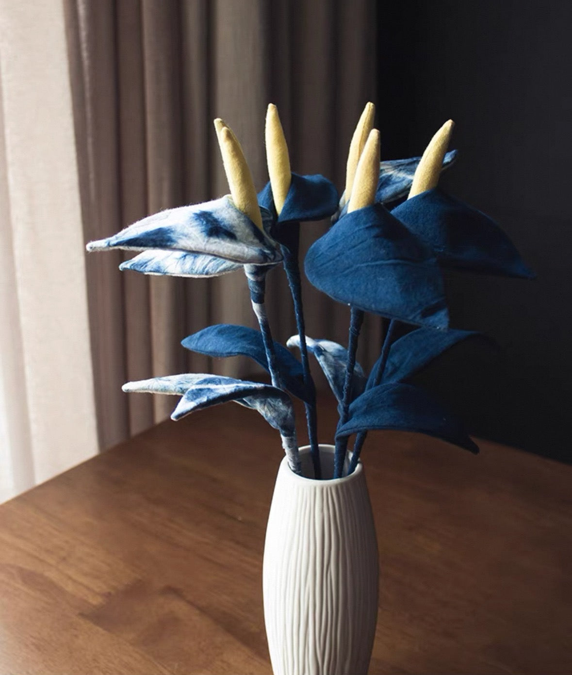 Handmade tie-dye calla lilies