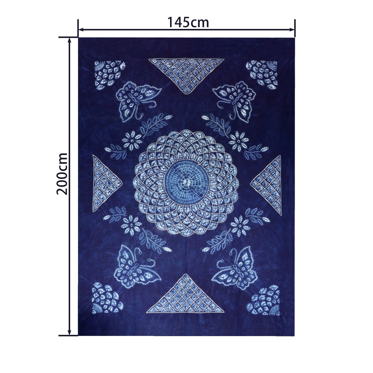 Handmade tie-dye butterfly Chinese style tablecloth