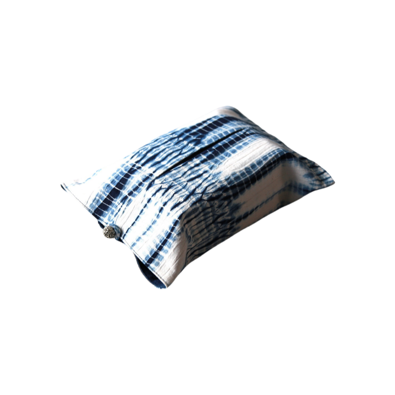 Handmade tie-dye paper towel set with decorative patterns