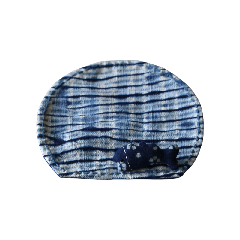 Handmade Fabric Stereo Embroidered Whale Coasters