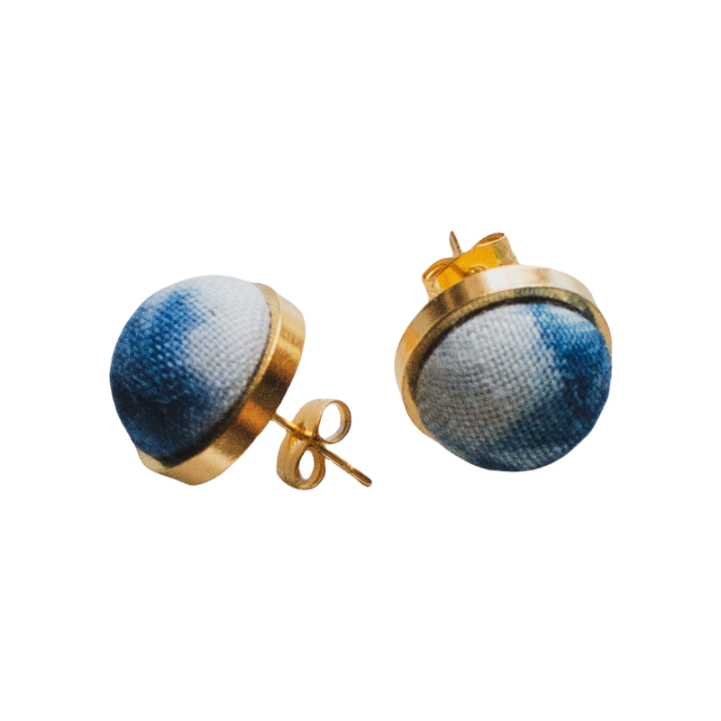 Handmade tie-dye minimalist earrings