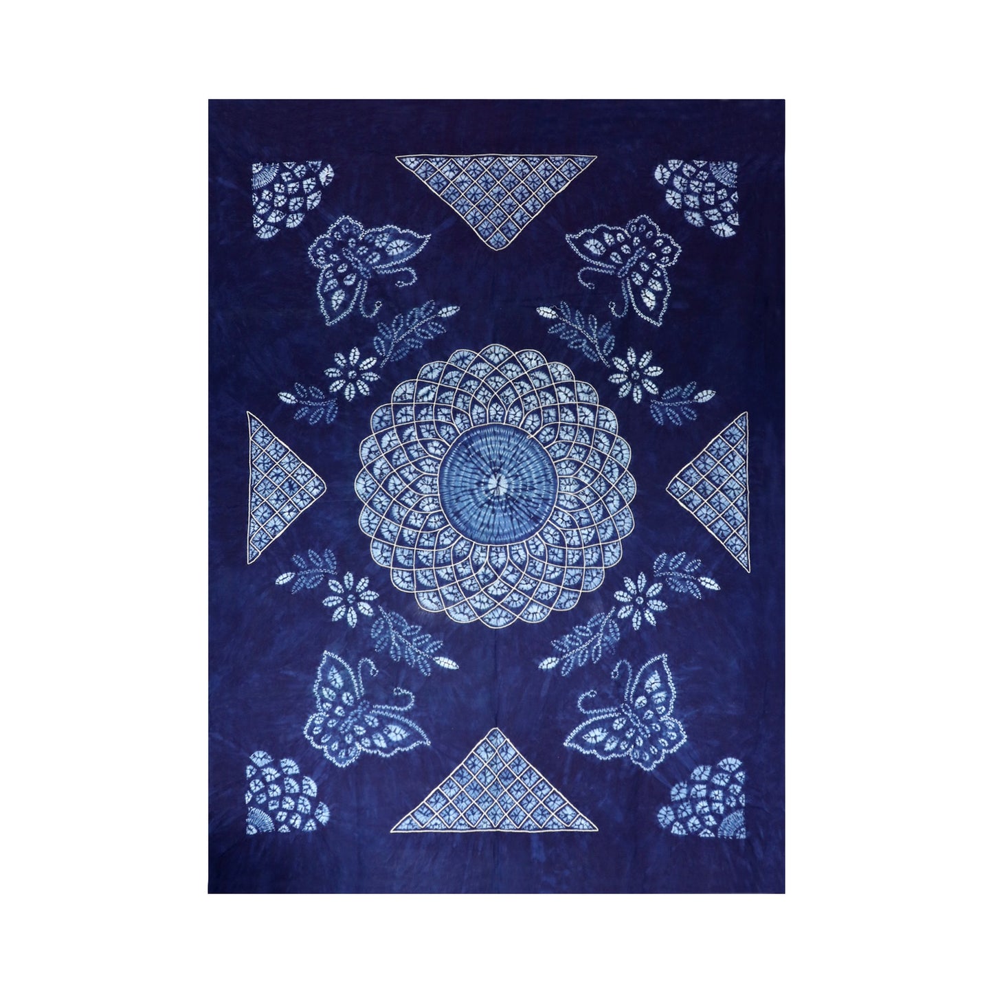 Handmade tie-dye butterfly Chinese style tablecloth