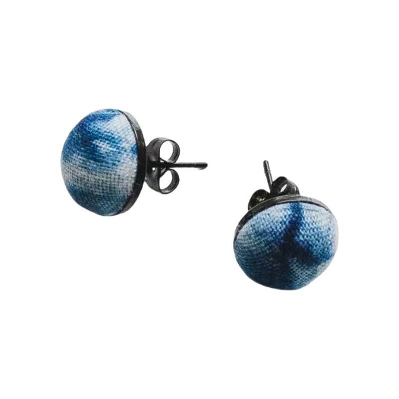 Handmade tie-dye minimalist earrings