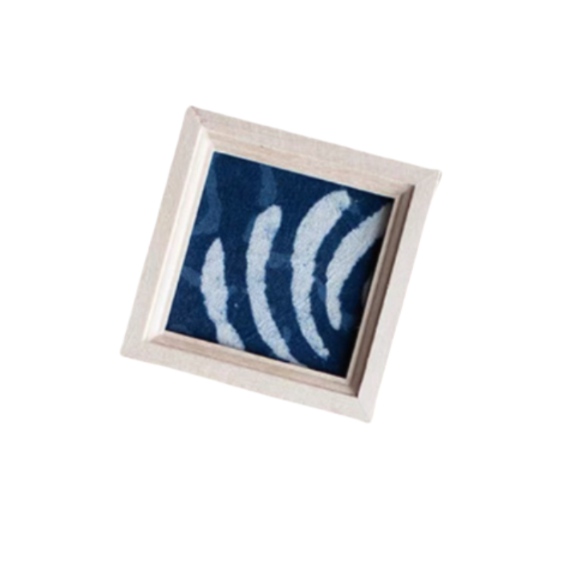 Handmade tie-dye striped fridge magnets