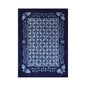 Handmade tie-dye tablecloth with copper coins pattern