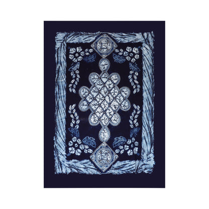 Handmade fabric tie-dye Chinese knot auspicious tablecloth