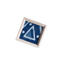 Handmade tie-dye triangular pattern wooden refrigerator magnets