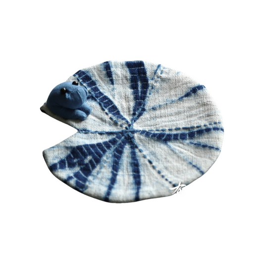 Handmade Fabric Stereo Embroidered Frog Coasters eco- friendly
