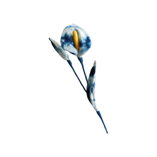 Handmade tie-dye calla lilies
