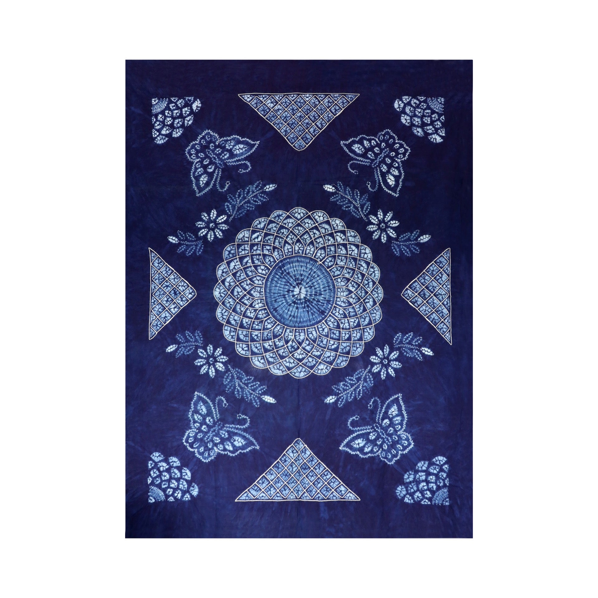 Handmade tie-dye butterfly Chinese style tablecloth