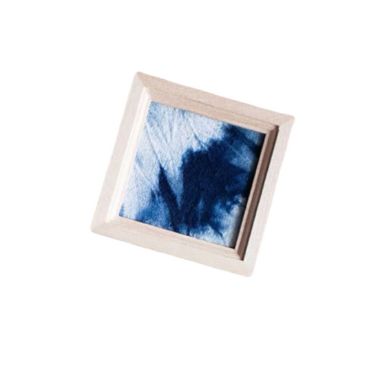 Handmade tie-dye ice-crack wooden refrigerator stickers