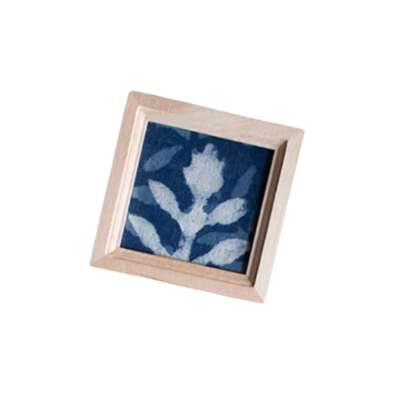 Handmade tie-dye plant wood refrigerator stickers